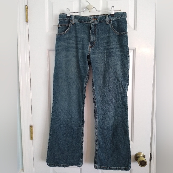 Lot of 2 boys Wrangler boot cut jeans, sz 16 Husky - Picture 2 of 11